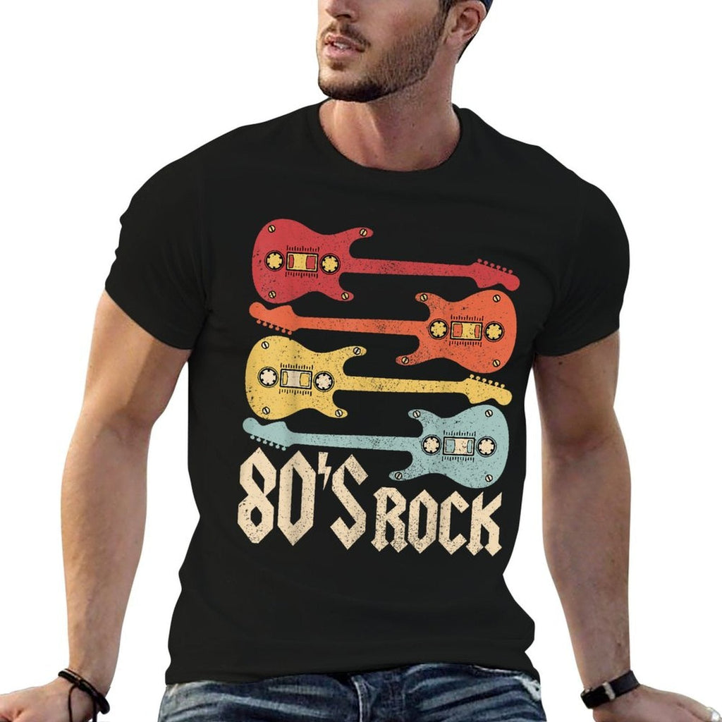 80s Rock Band Guitar Cassette Tape 1980s Vintage 80s Costume  Durable T-Shirt