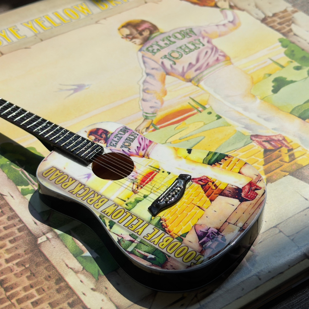 Goodbye Yellow Brick Road Miniature Guitar