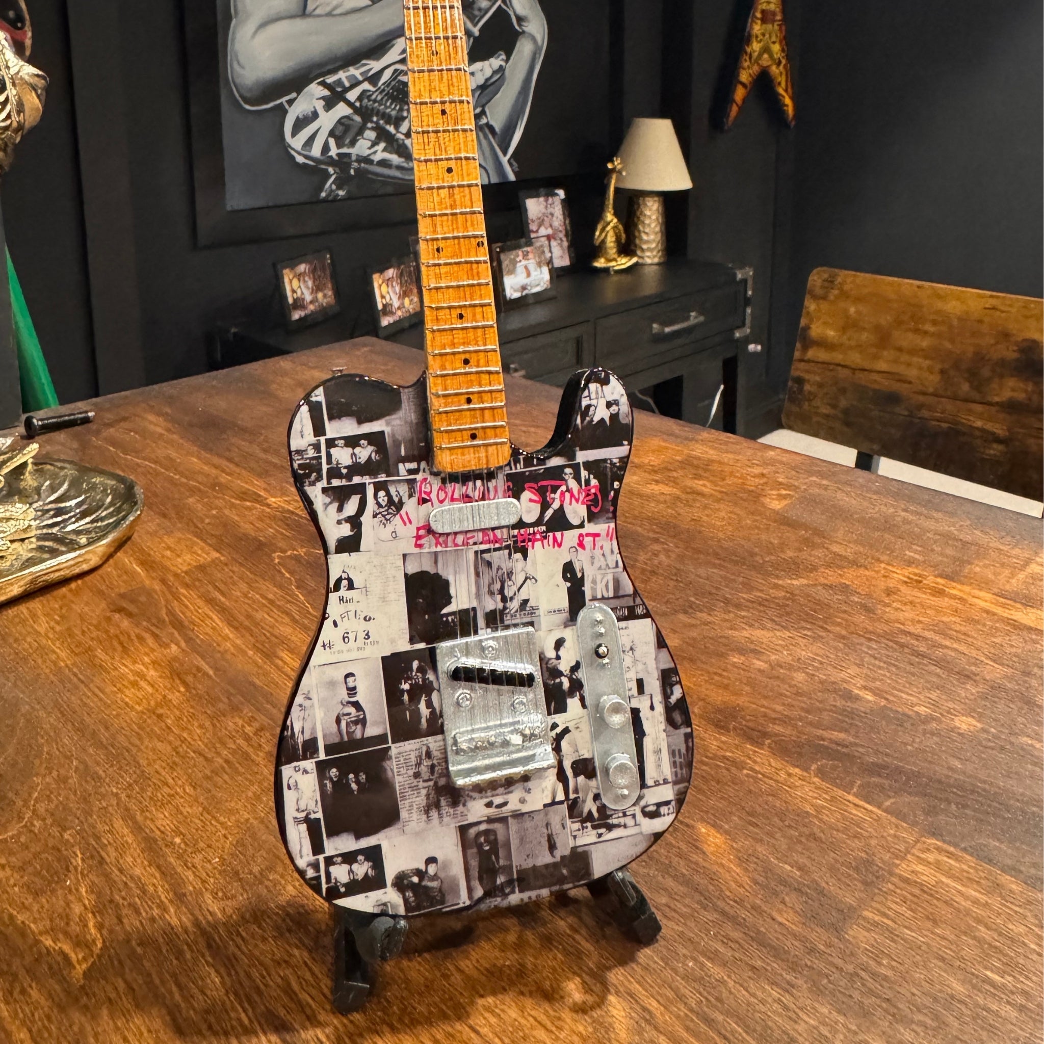 The Rolling Stones "Exile On Main Street" Miniature Guitar