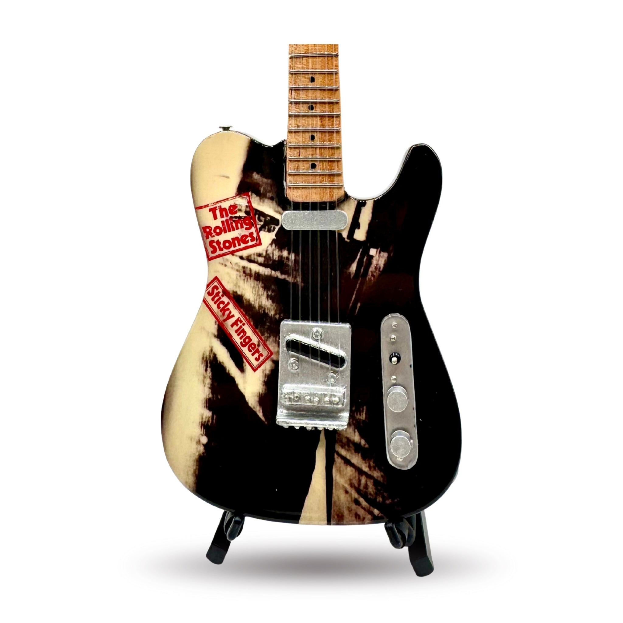 The Rolling Stones "Sticky Fingers" Miniature Guitar
