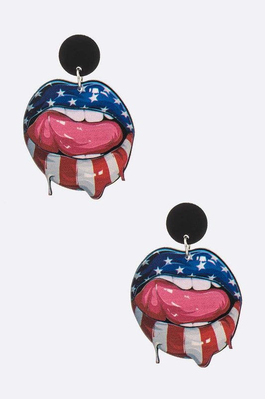 Americana Rock And Roll Earrings
