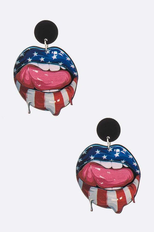 Americana Rock And Roll Earrings