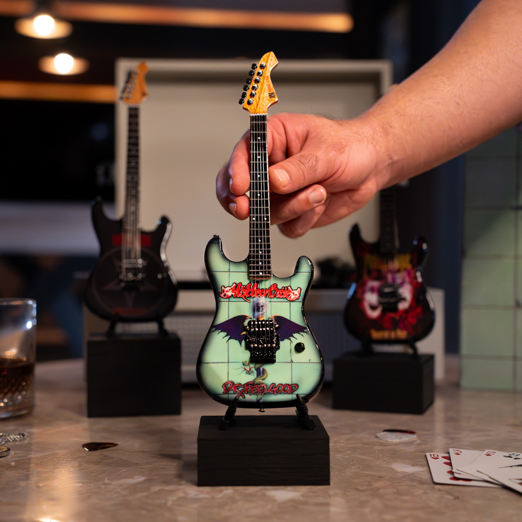 Mötley Crüe "Dr. Feelgood" Miniature Guitar