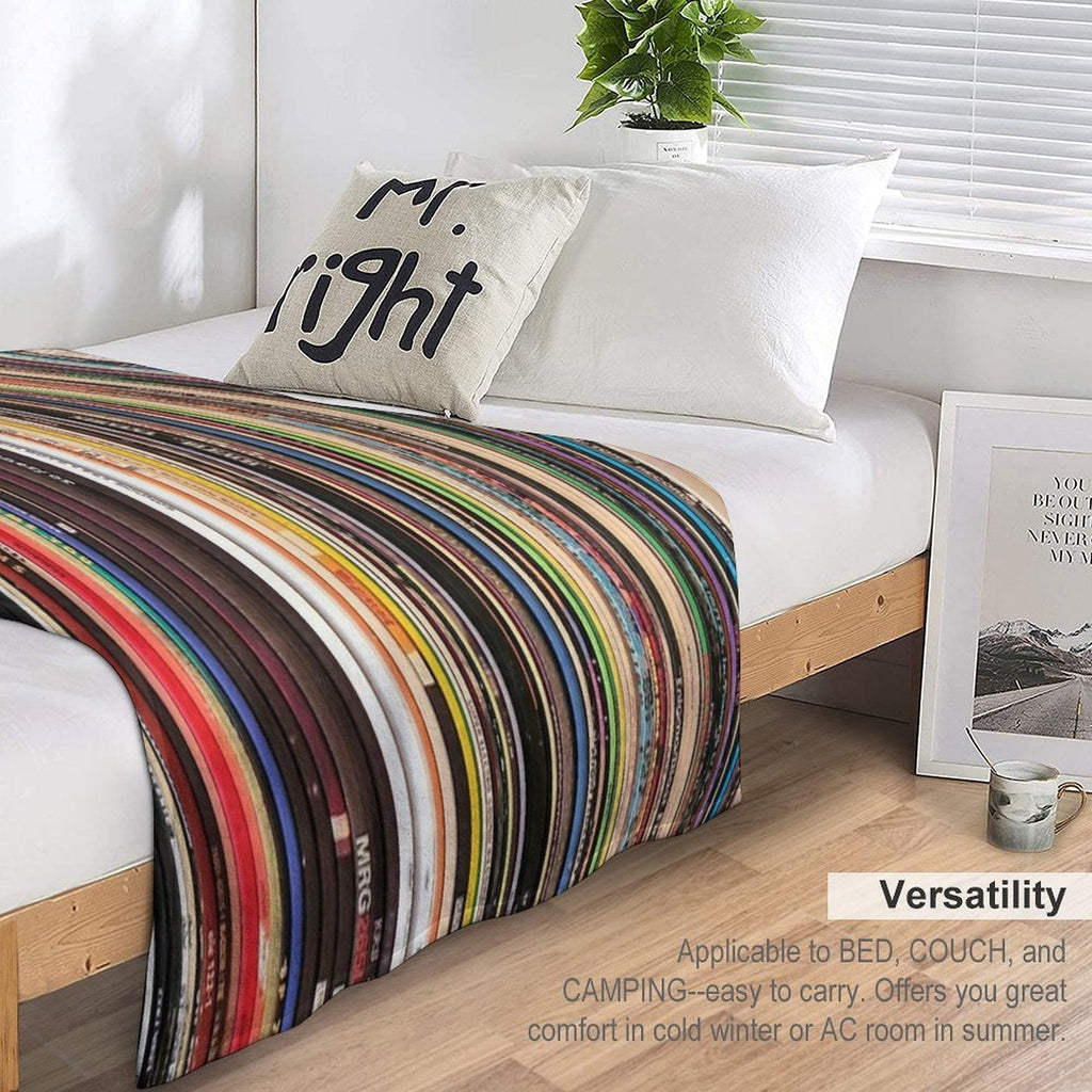 Ultimate Vinyl Record Collection Durable Throw Blanket