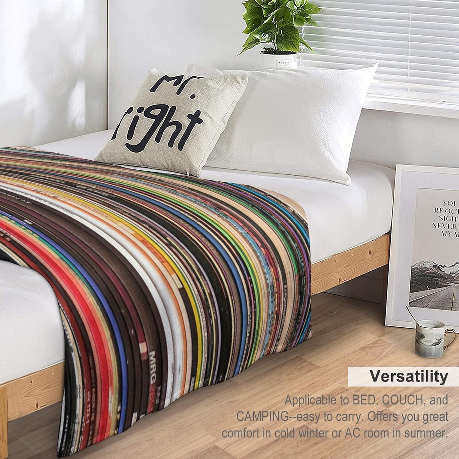 Ultimate Vinyl Record Collection Durable Throw Blanket