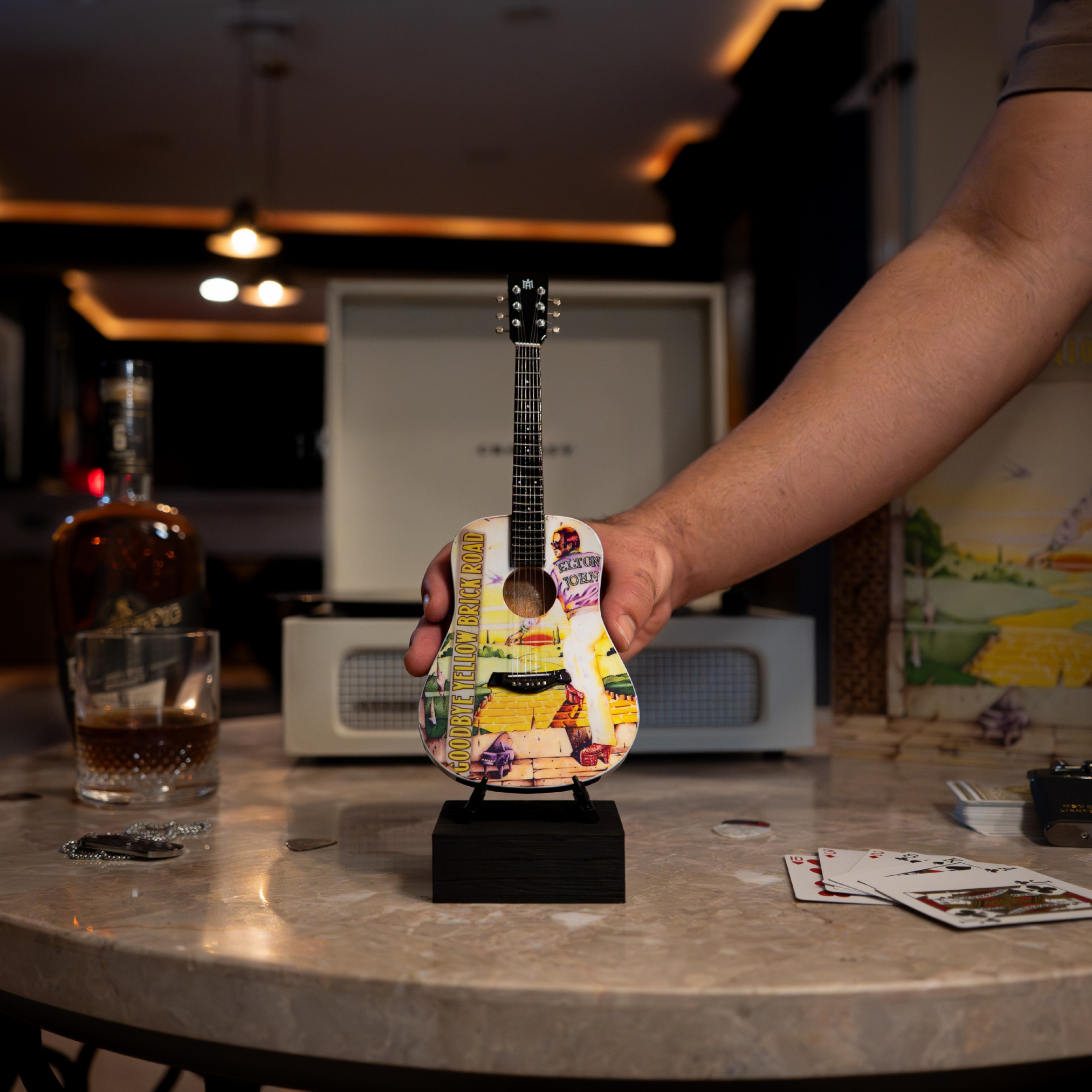 Goodbye Yellow Brick Road Miniature Guitar