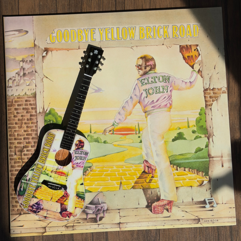 Goodbye Yellow Brick Road Miniature Guitar