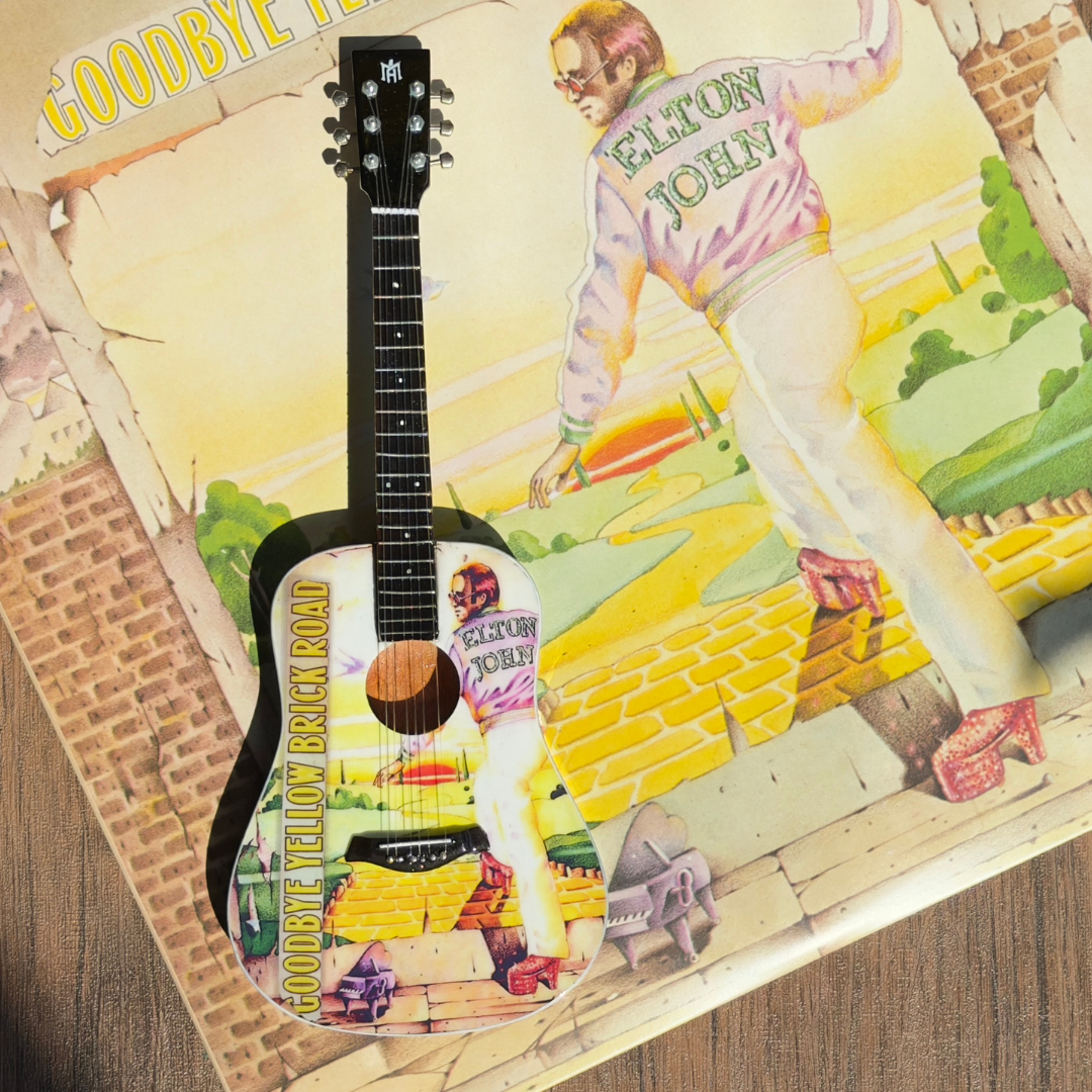 Goodbye Yellow Brick Road Miniature Guitar
