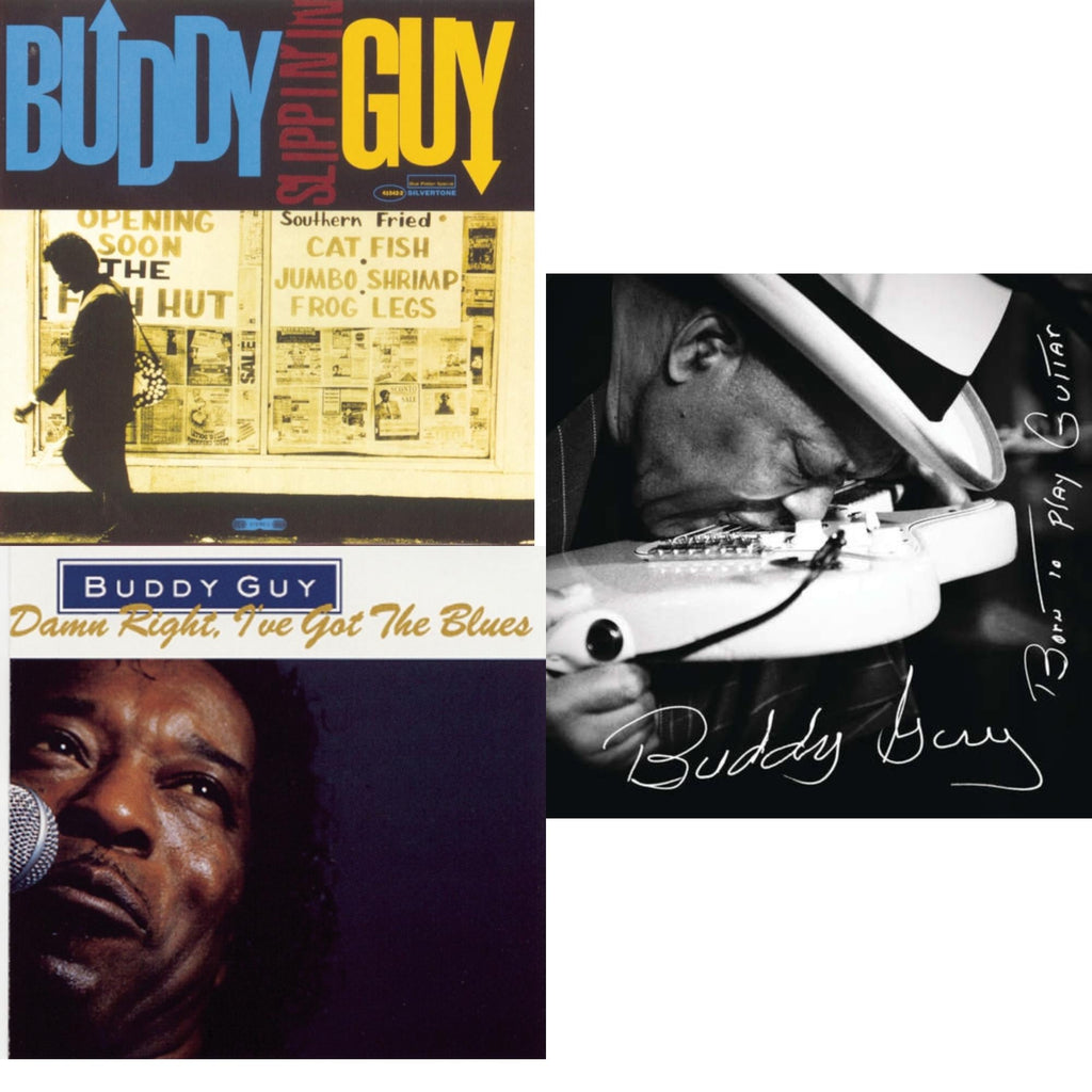 BUDDY GUY 3 CD BUNDLE Slippin In & Damn Right I've Got The Blues & Born To Play Guitar