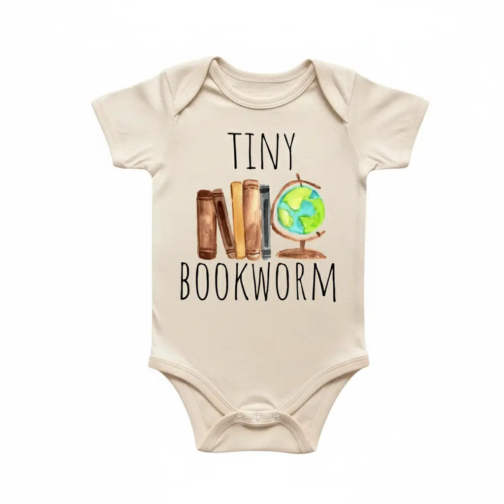 Book Worm Library Newborn Baby Onesie® Bodysuit