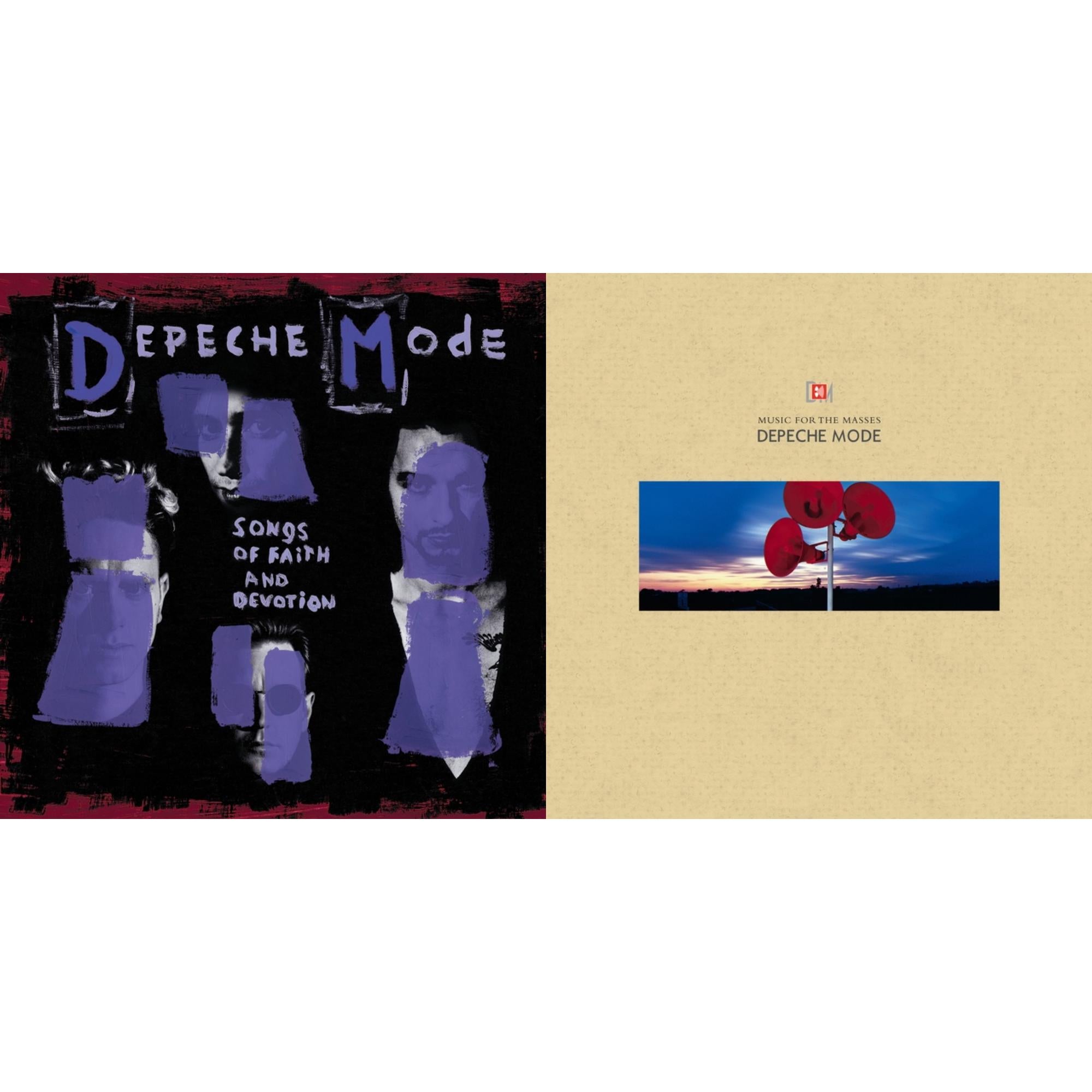 DEPECHE MODE BUNDLE 2 LP's Music For The Masses & Songs Of Faith & Devotion