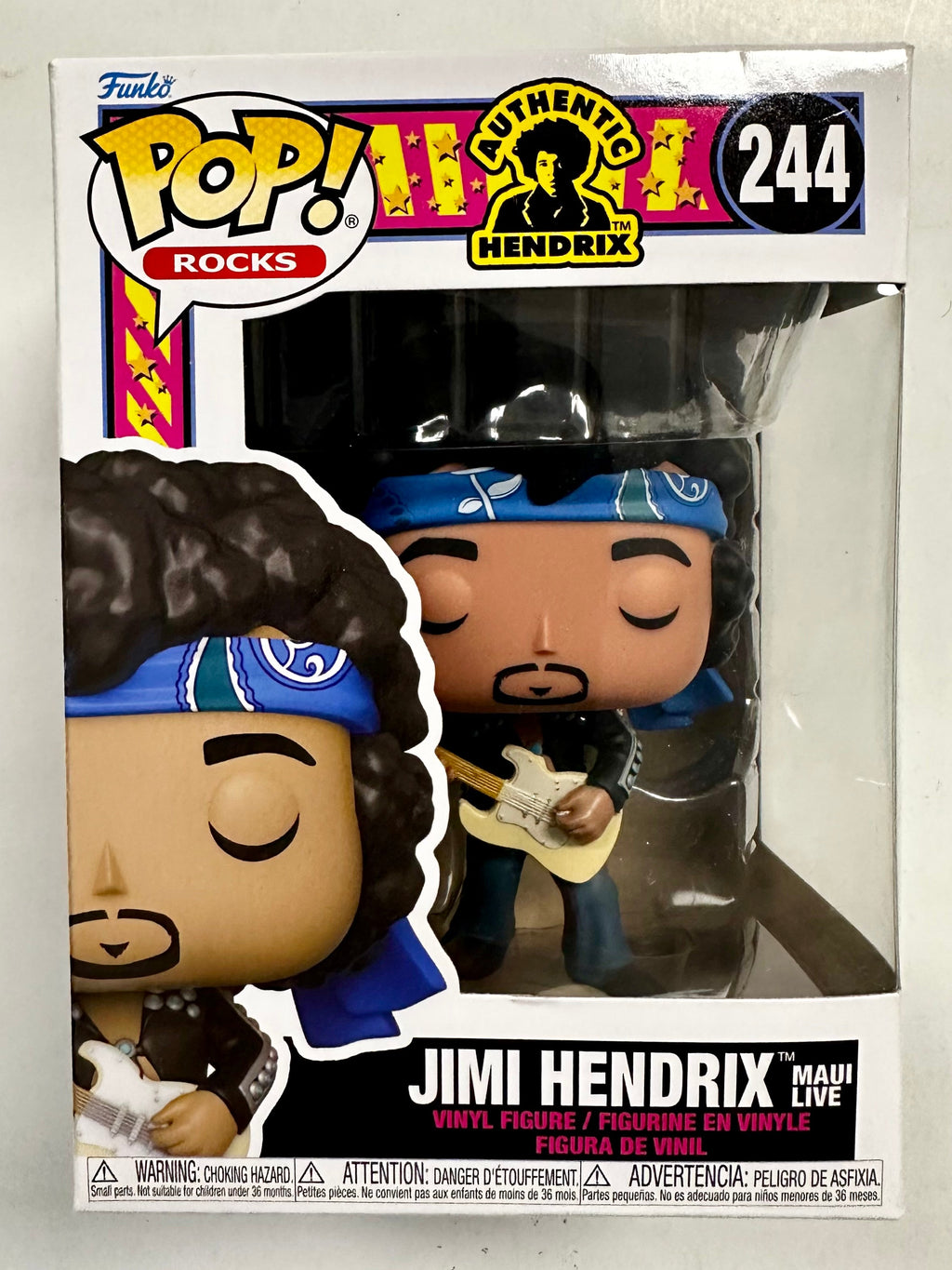 Funko Pop! Rocks Jimi Hendrix (Maui Live) With Guitar #244 Vaulted 2021