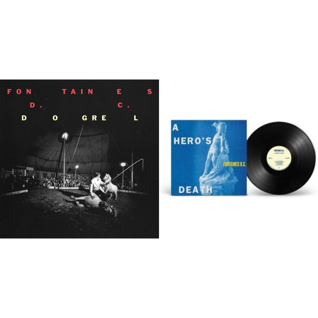 Fontaines D.C. BUNDLE 2 LP - Dogrel & Hero's Death (Printed Inner Sleeve) - LP Vinyl Bundle