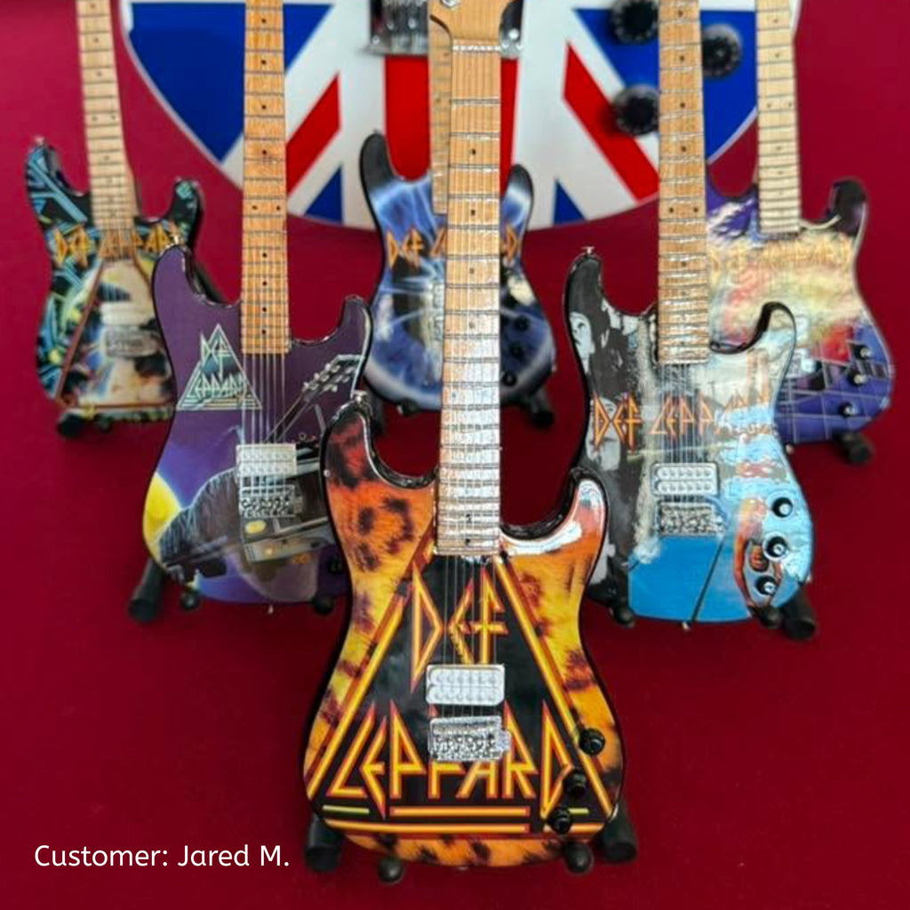The Complete Def Leppard Miniature Guitar Set – All 6 Official Designs