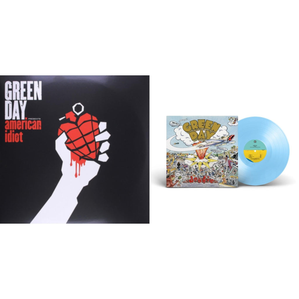 GREEN DAY BUNDLE Dookie (X) (Baby Blue LP Vinyl) & American Idiot