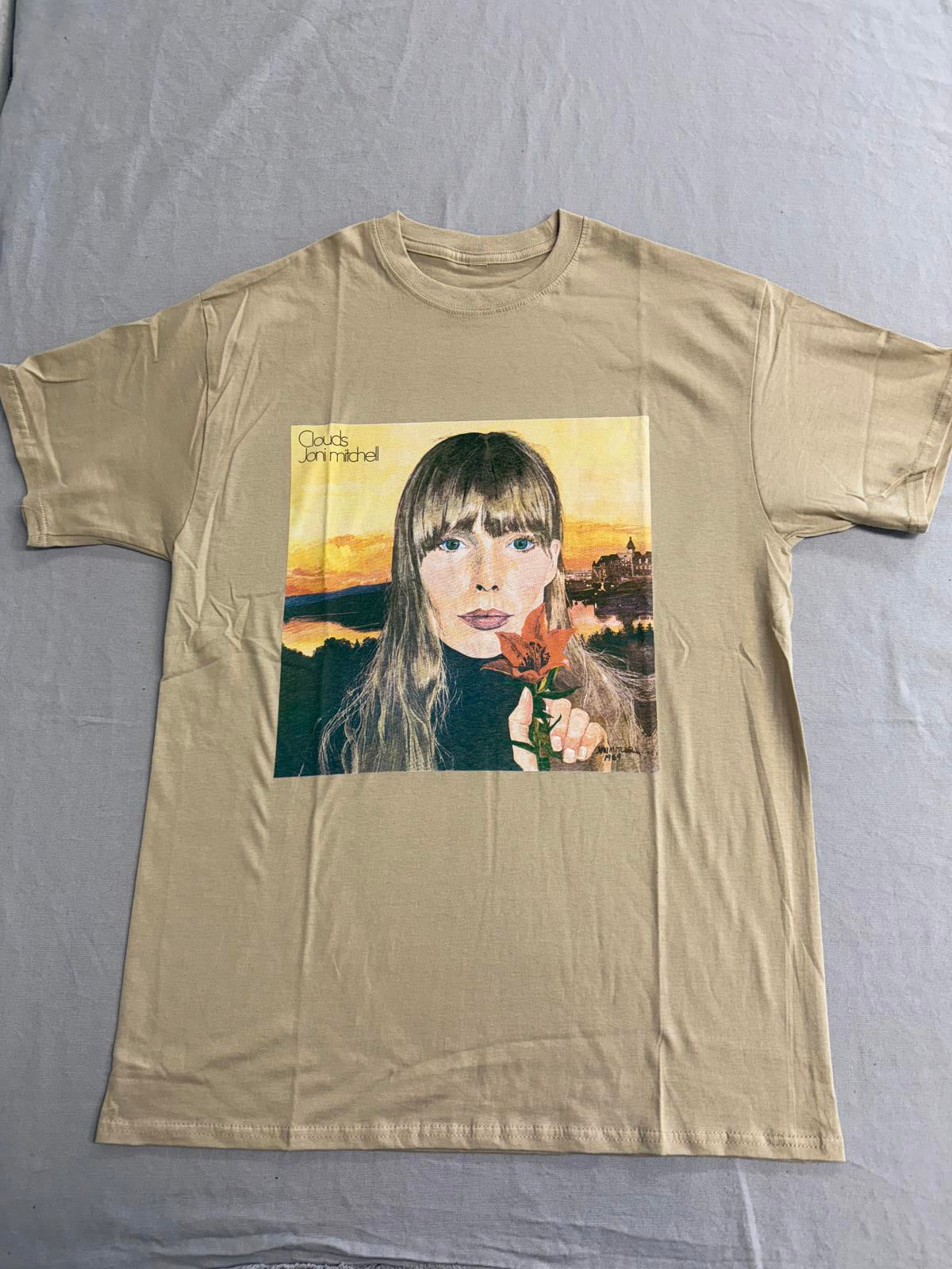 Joni Mitchell T-shirt Clouds Album Cover Tee