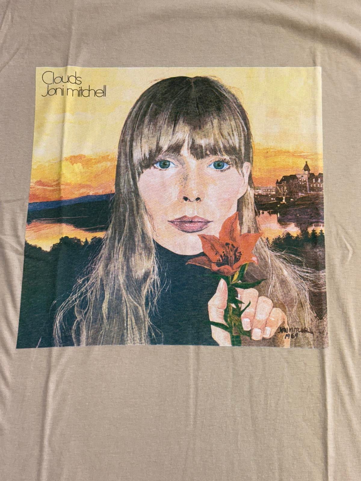 Joni Mitchell T-shirt Clouds Album Cover Tee