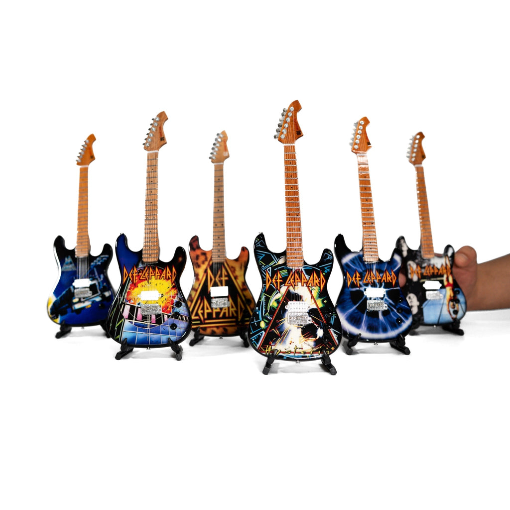 The Complete Def Leppard Miniature Guitar Set – All 6 Official Designs