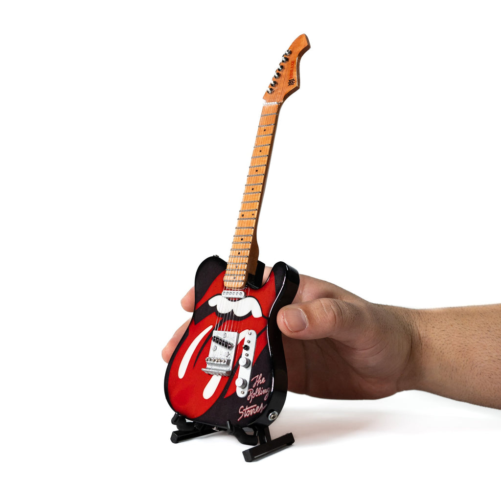 The Rolling Stones "Tongue and Lips" Miniature Guitar