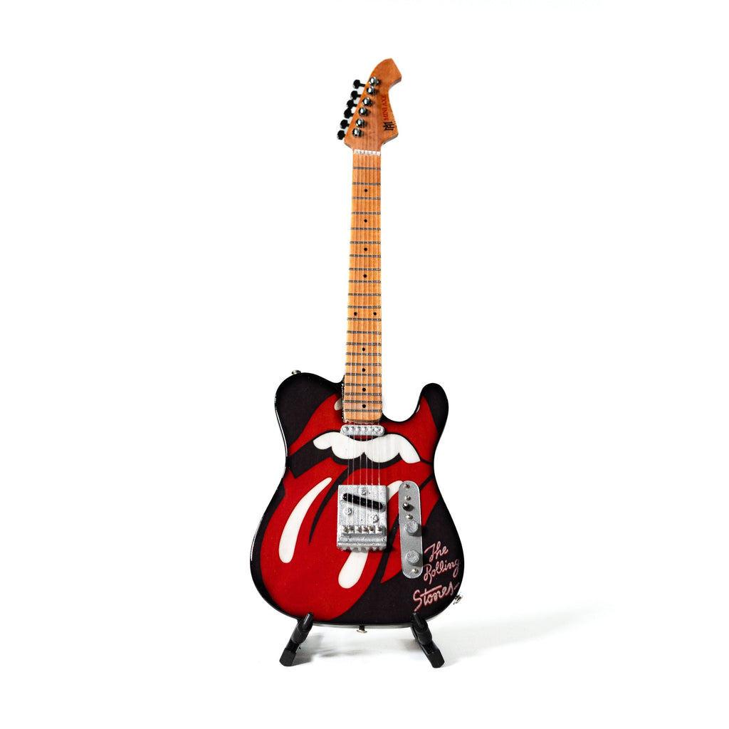 The Rolling Stones "Tongue and Lips" Miniature Guitar