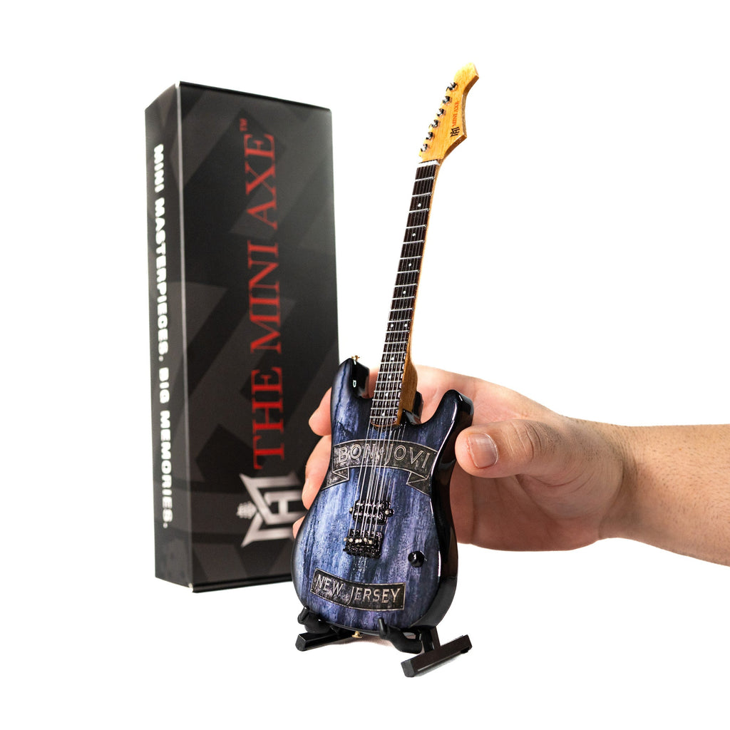 Bon Jovi New Jersey Miniature Guitar