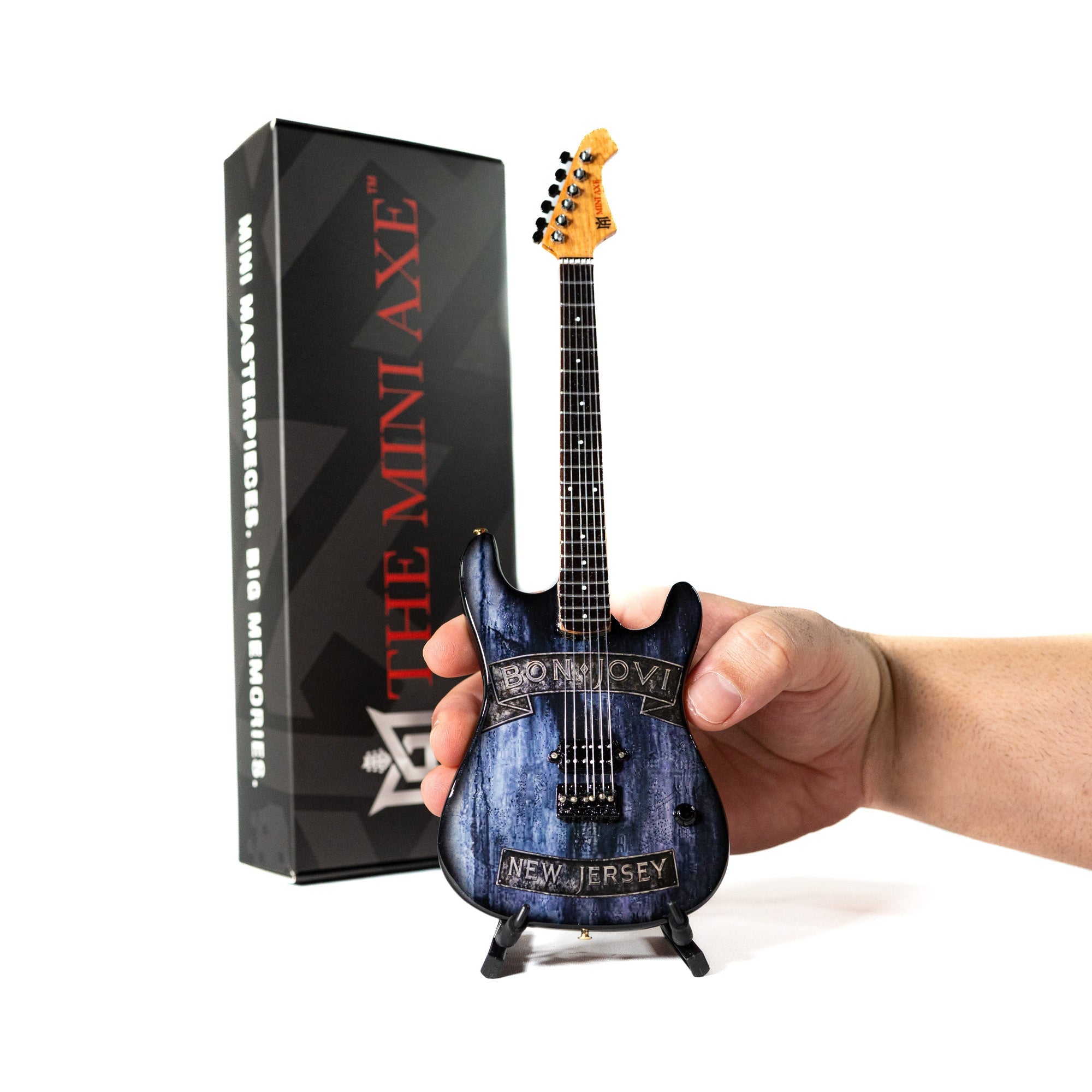 Bon Jovi New Jersey Miniature Guitar