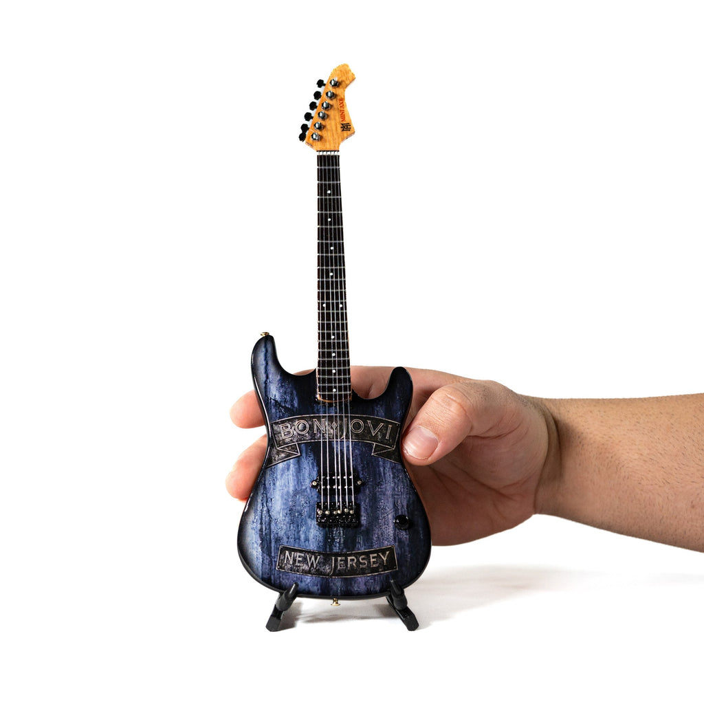 Bon Jovi New Jersey Miniature Guitar