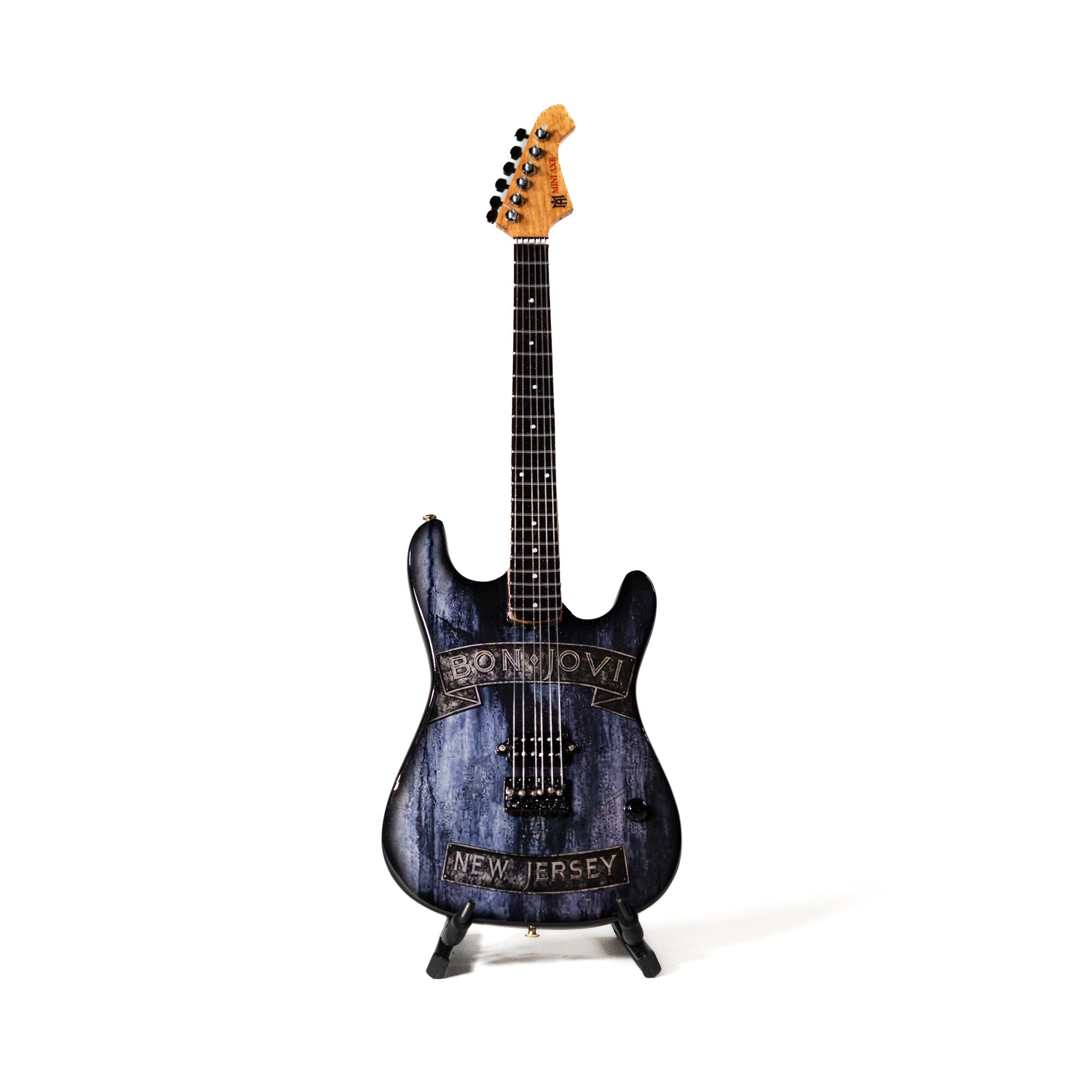 Bon Jovi New Jersey Miniature Guitar
