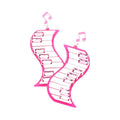 Resin Keyboard Music Dangle Earrings