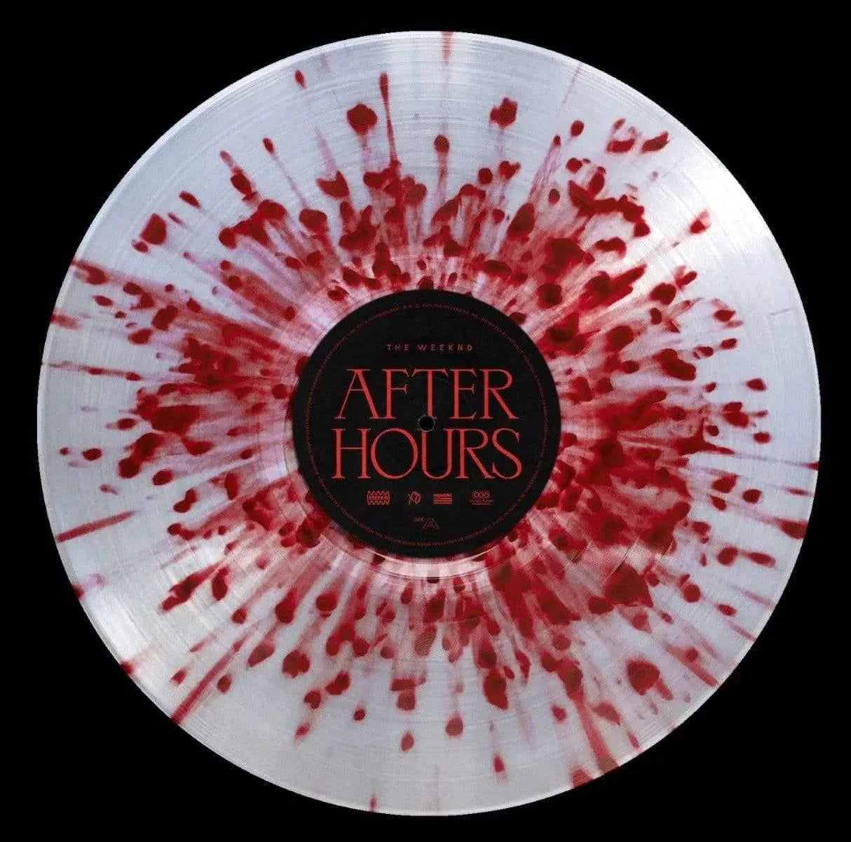 Weeknd, The - After Hours (Limited Edition, Clear W/ Red Splatter Vinyl) (2 LP)