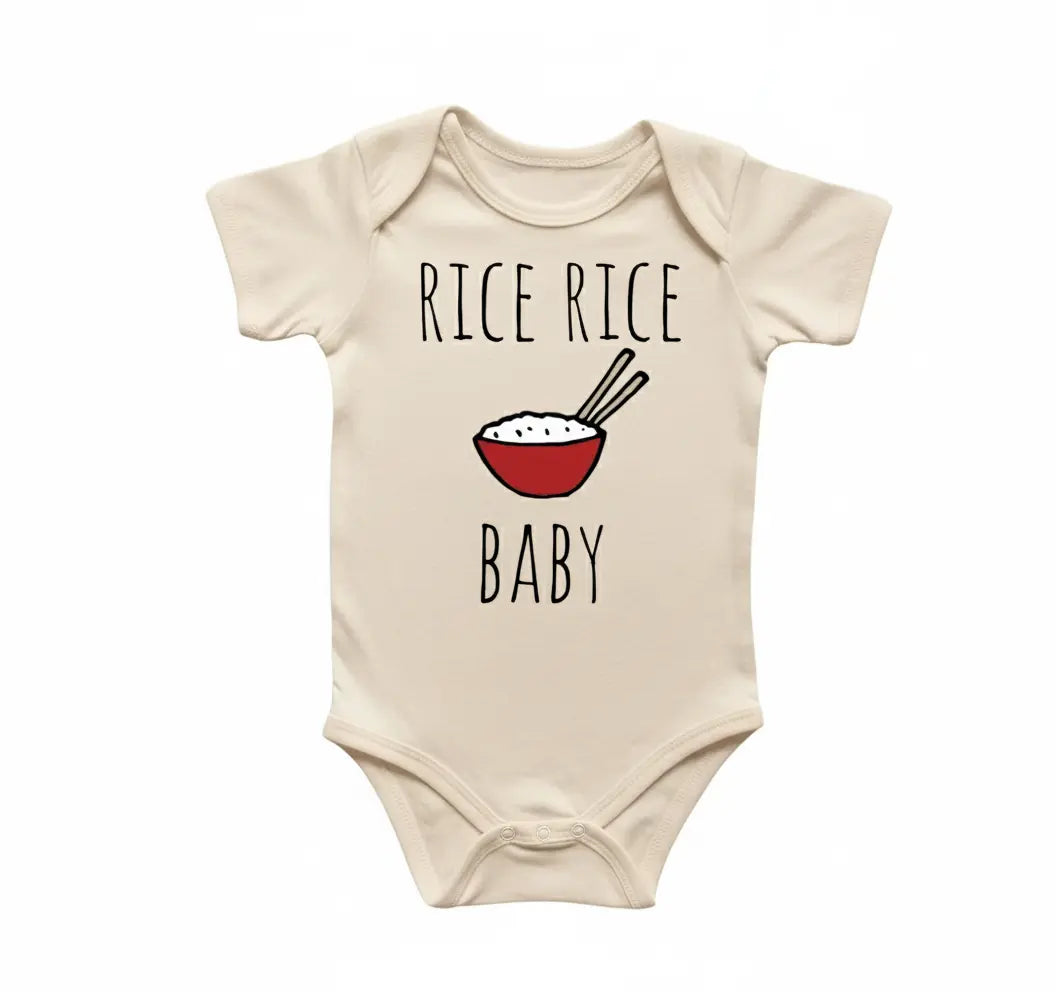 Rice Asian Newborn Baby Onesie® Bodysuit