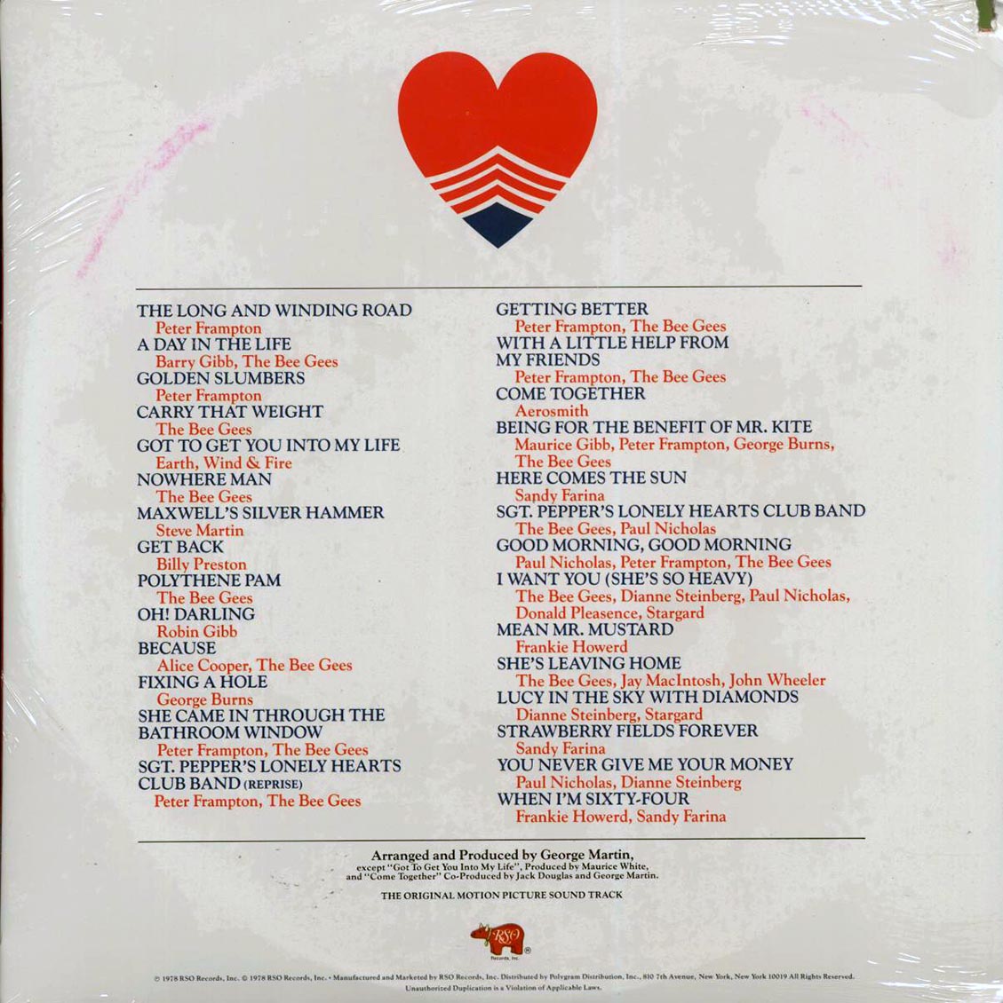 SGT. PEPPERS LONELY HEARTS CLUB BAND SOUNDTRACK