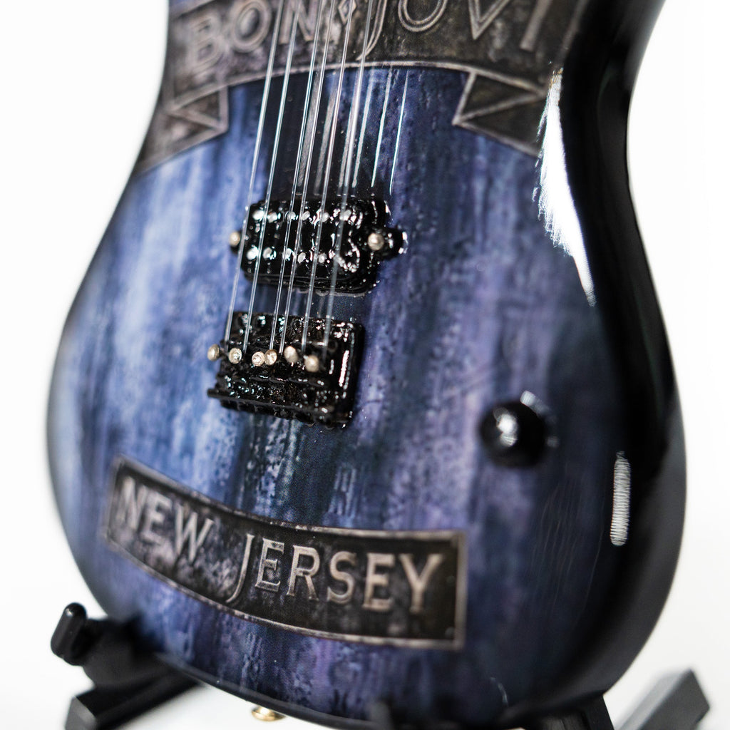 Bon Jovi New Jersey Miniature Guitar