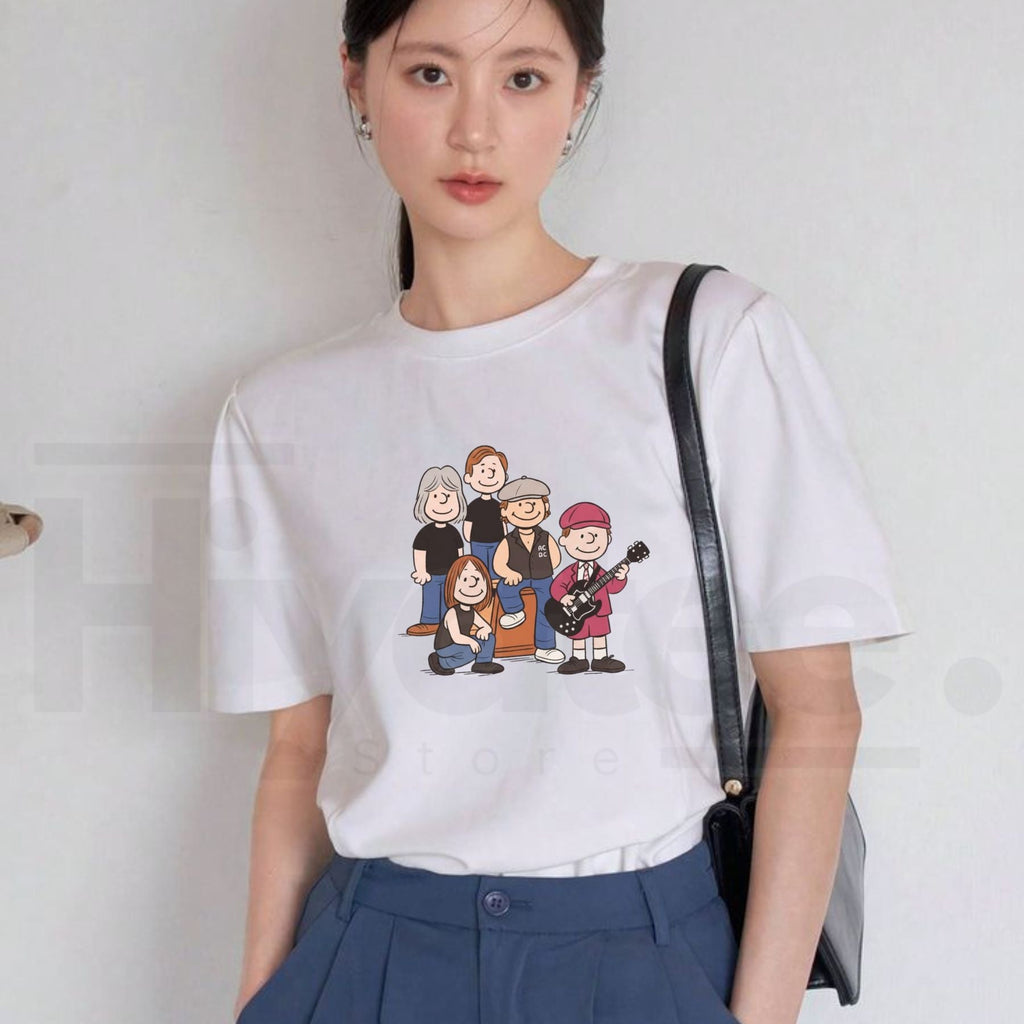 Vintage Aesthetic Rockband T-Shirt – 90s Rock Music Fashion Cotton Tee