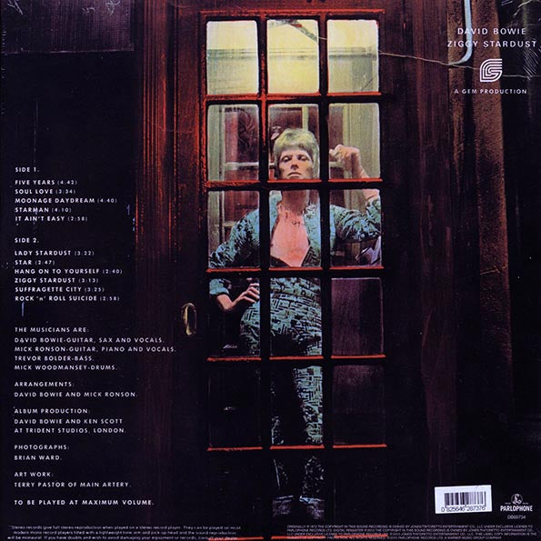 DAVID BOWIE "THE RISE AND FALL OF ZIGGY STARDUST"