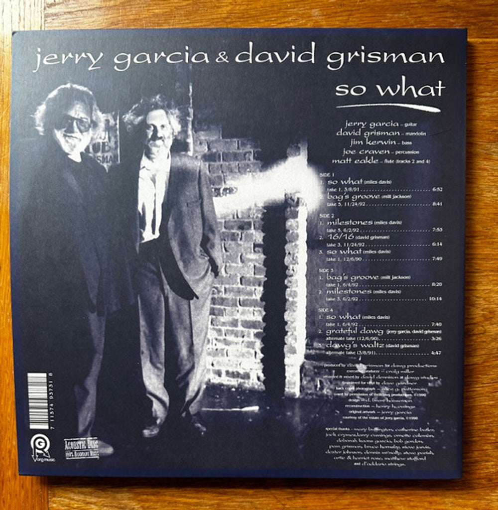Jerry Garcia & David Grisman – So What (2-LP Vinyl)