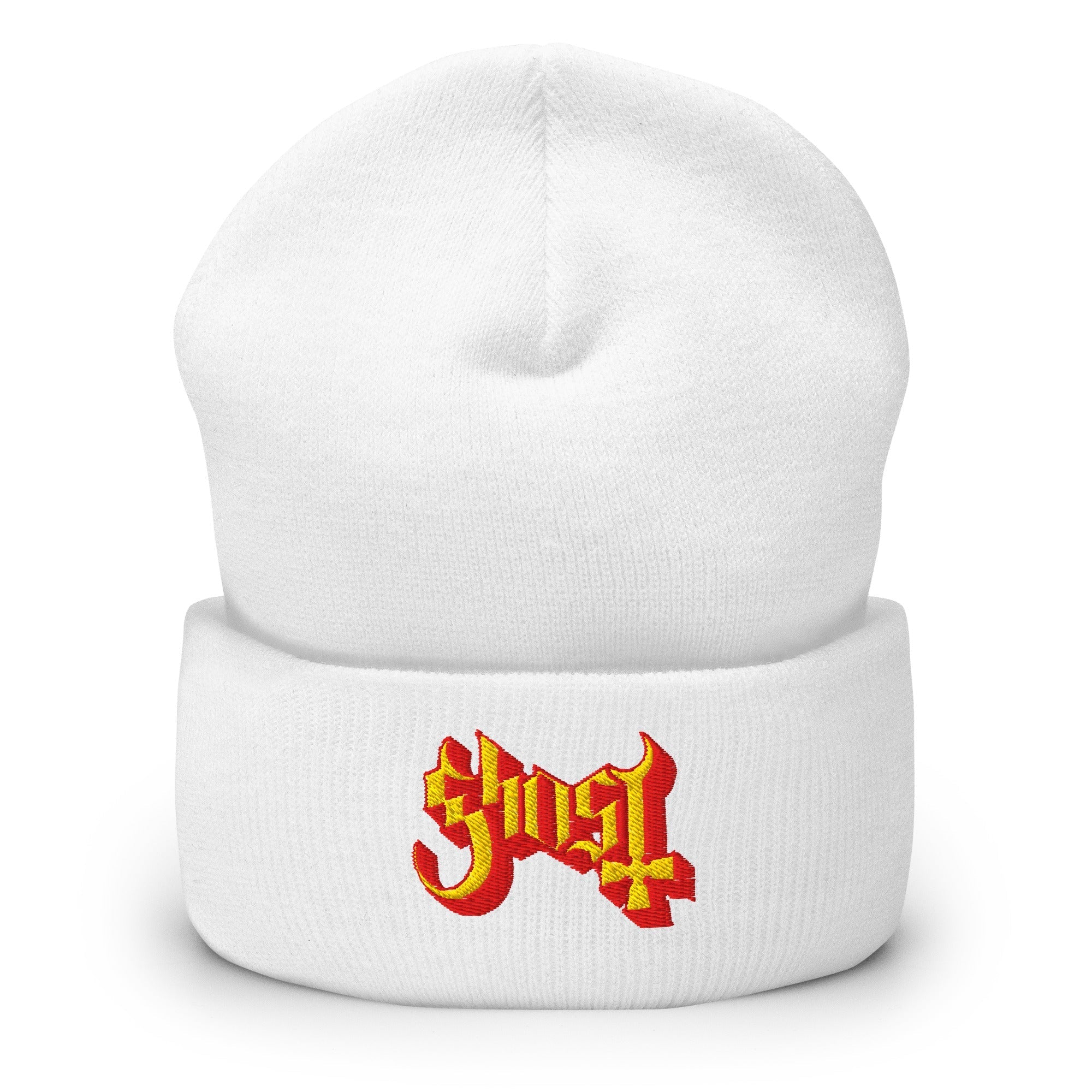 MERCHMOMENT Ghost Embroidered Beanie [Hat]