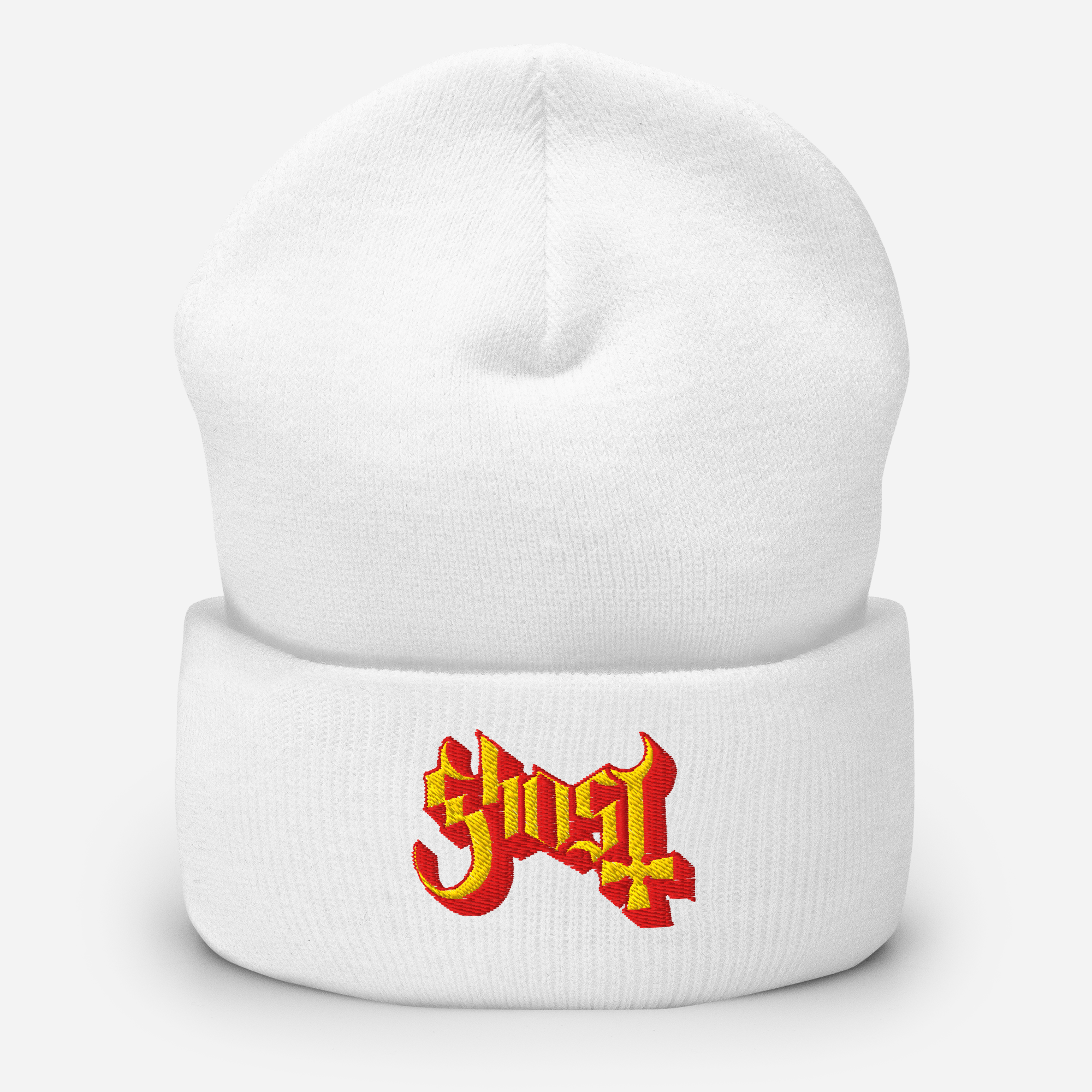 MERCHMOMENT Ghost Embroidered Beanie [Hat]