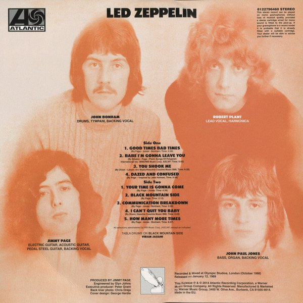 Led Zeppelin - Led Zeppelin: Deluxe Edition (180 GRAM VINYL) | Mint (M) Mint (M)