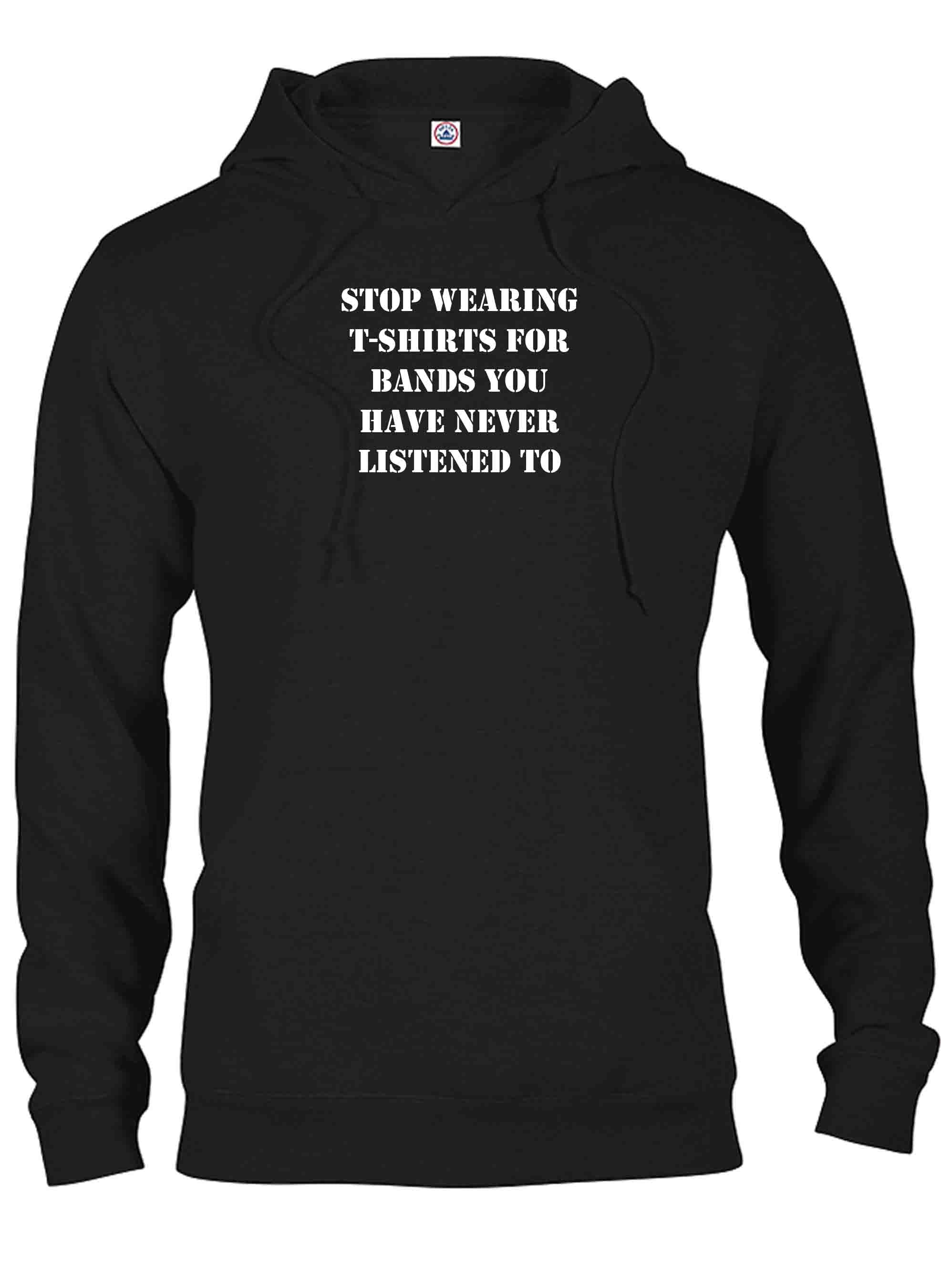 stop wearing t-shirts for bands you have never listened to T-Shirt