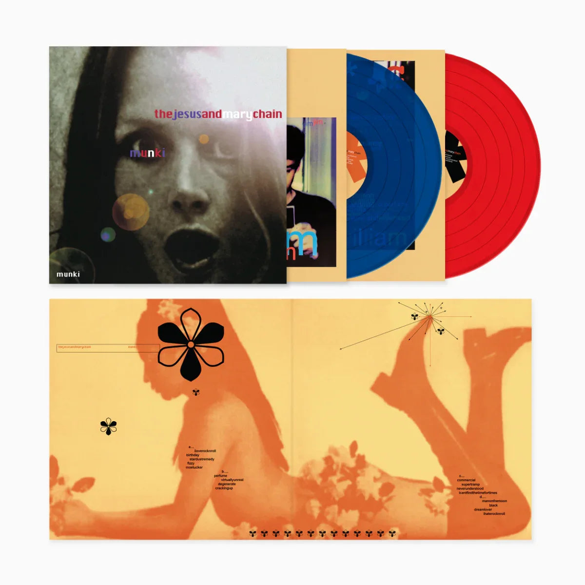 Jesus and Mary Chain, The - Munki (Indie Exclusive, 180 Gram, Blue & Red Vinyl) (2 LP)