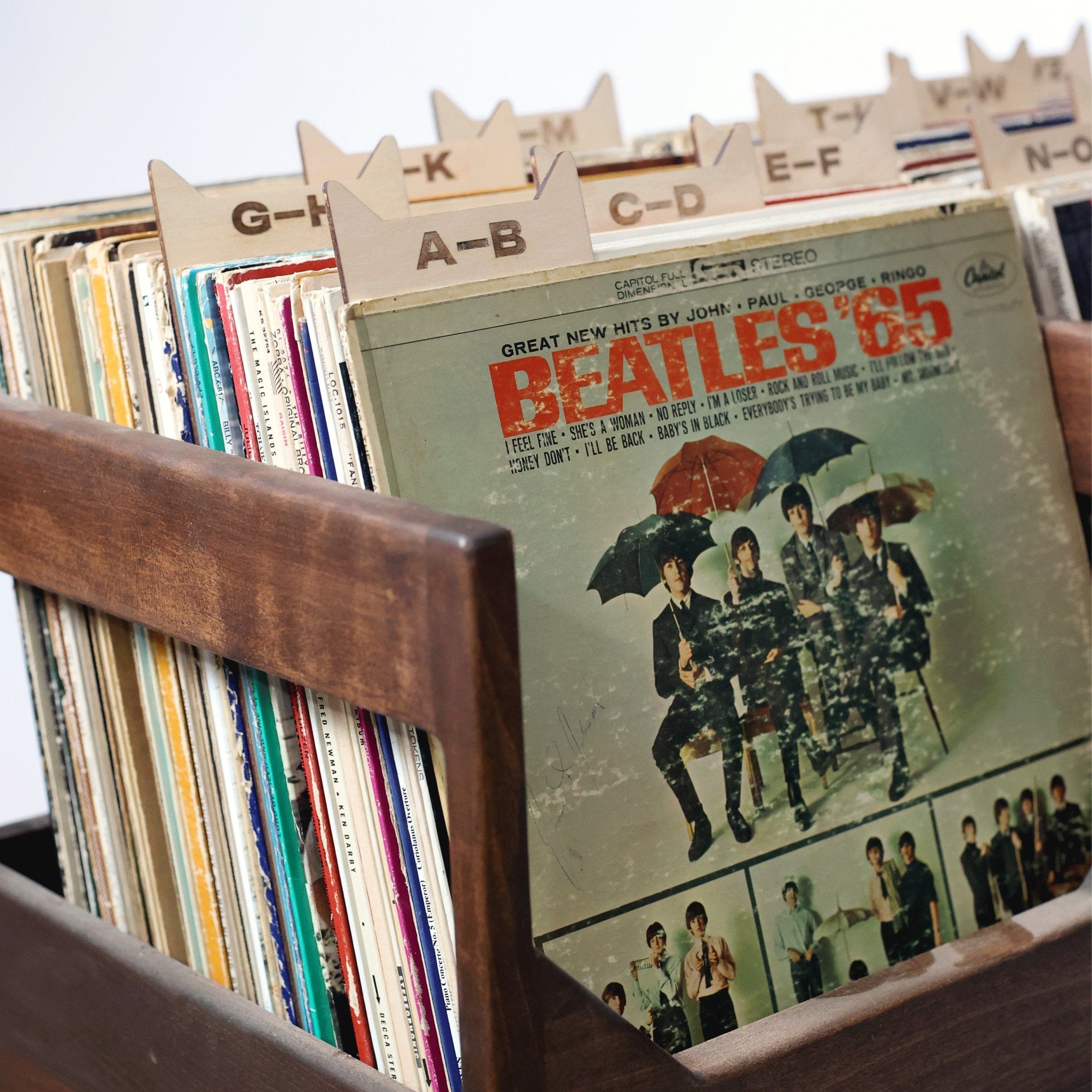 The Vinyl Record Dividers – Solid Wood Organizers